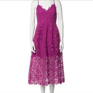 ASTR The Label - A Line Midi Dress - Magenta
